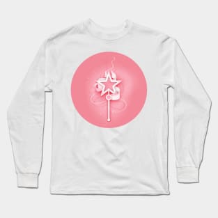 Aesthetic Texture with Cute Magical Star Wands Long Sleeve T-Shirt